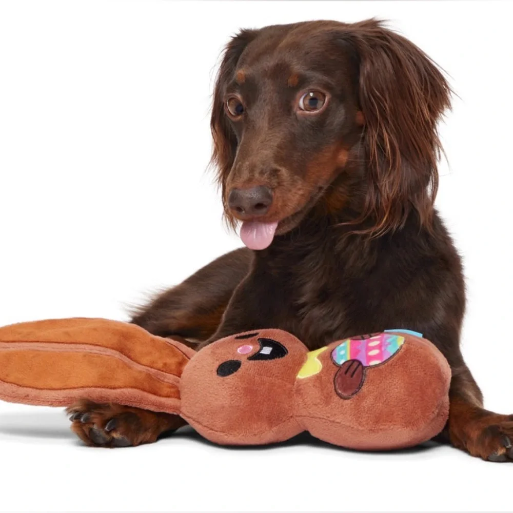 Bark Box Chocolick bunny L dog toy NEW 12.75 inches long Easter Bunny